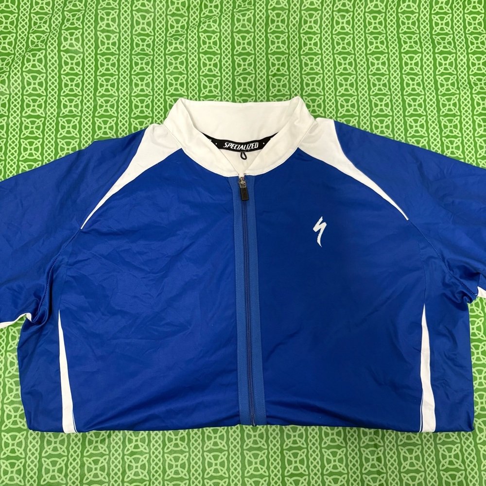 Specialized Blue and white Cycling Jersey-Size XL